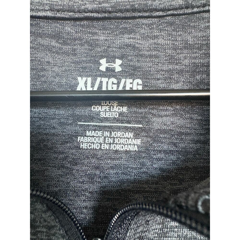 Under Armour Wisconsin Badgers Shirt‎ Mens XL Gray 1/4 Quarter Zip Long Sleeve - Picture 3 of 4
